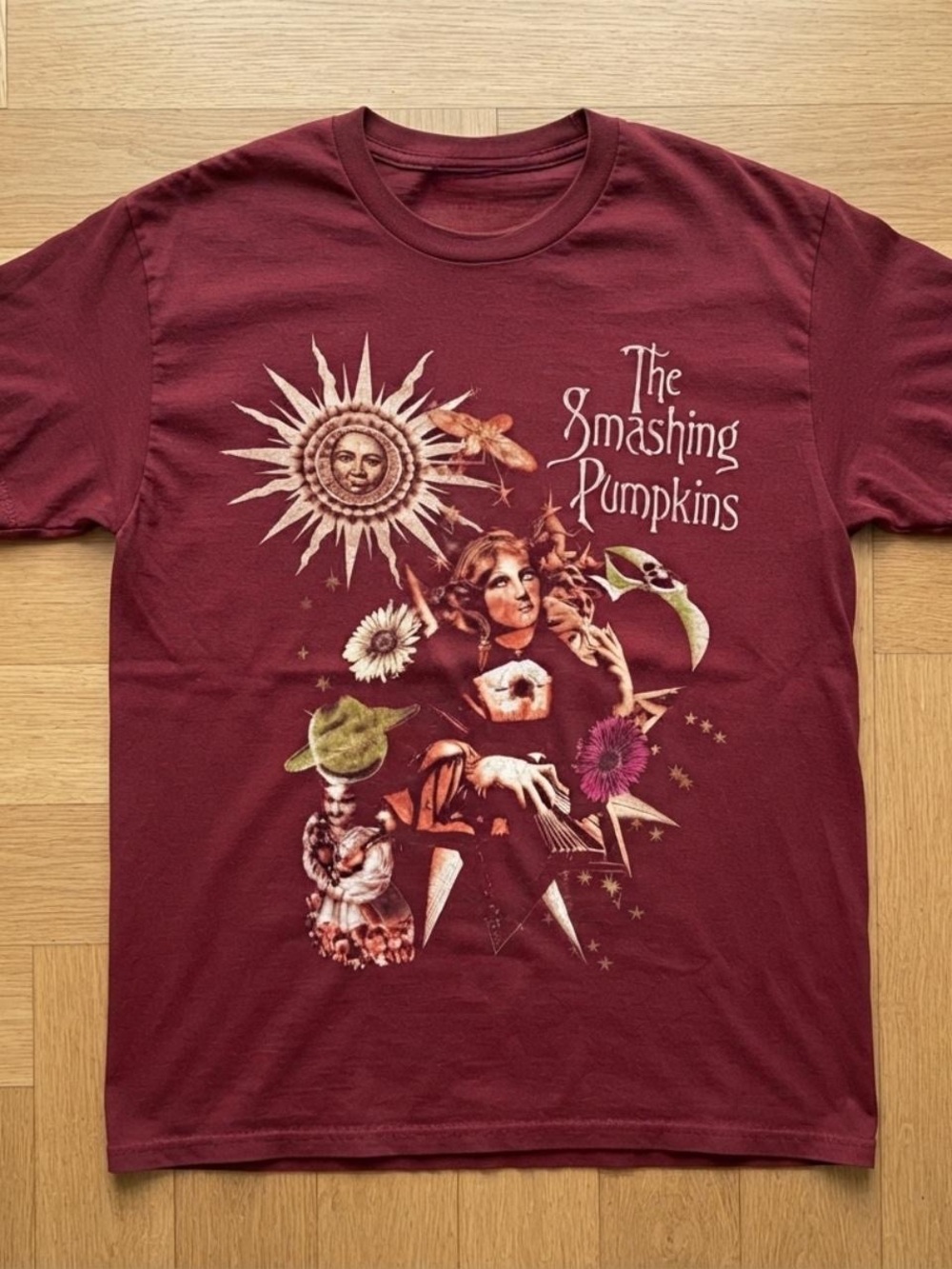 Gildan Maroon The Smashing Pumpkins Graphic Tee